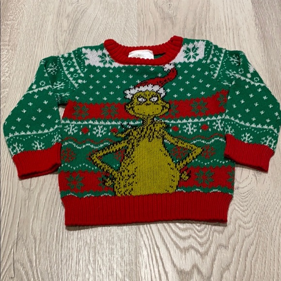 Other - Dr Suess Grinch Holiday Sweater (ugly sweater) 6-9